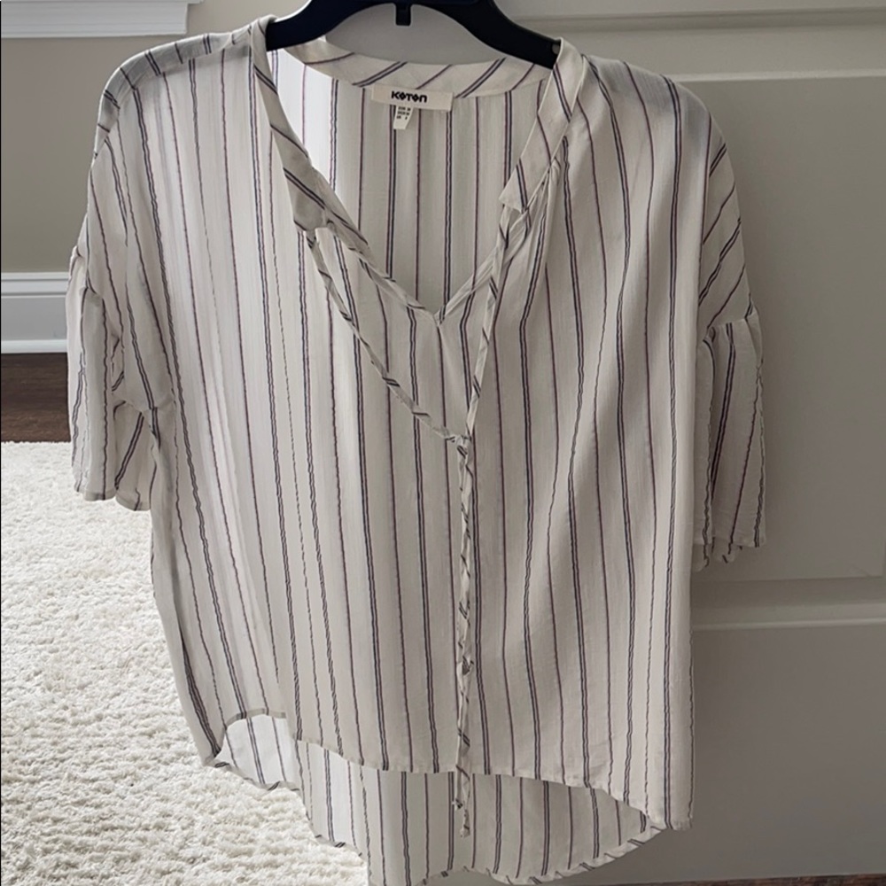 striped blouse